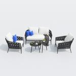 Лаунж зона Ideal Patio ФИАММА белая - каркас карбон