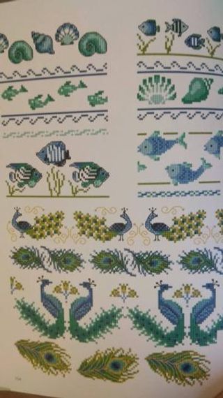 Золотая коллекция вышивки крестиком. Бордюры и окантовки. 300 новых дизайнов Марии Диас