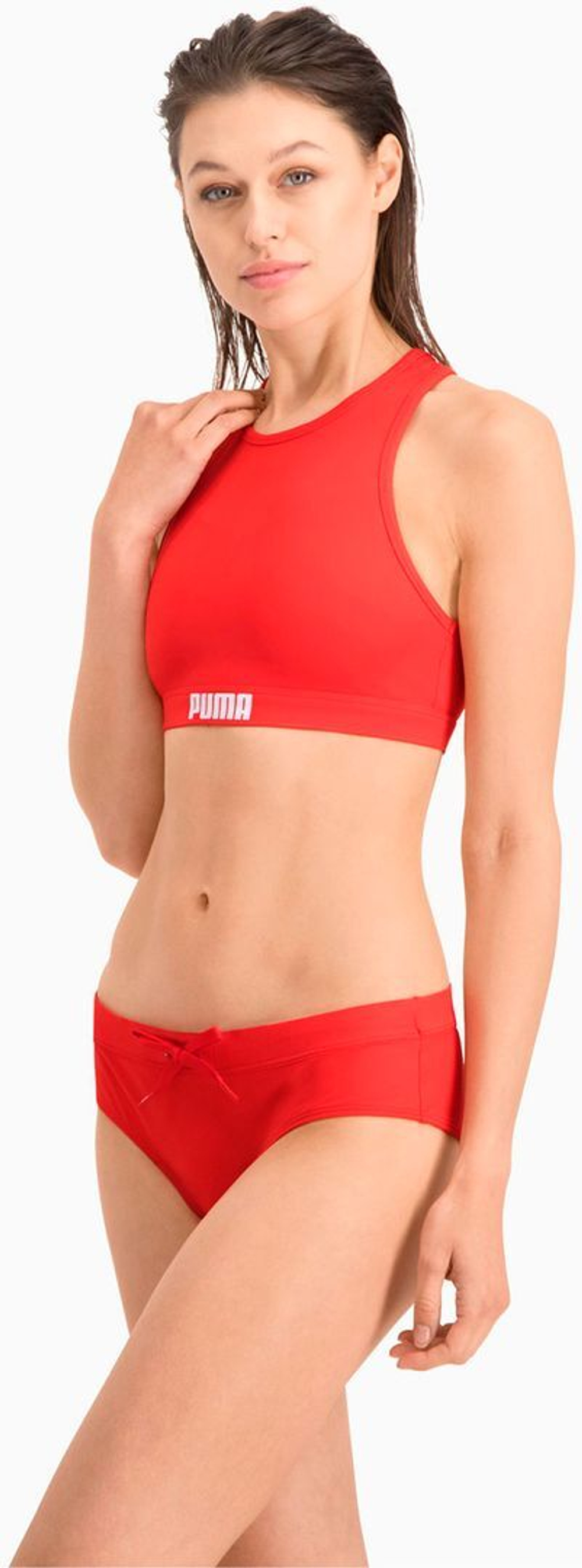 Купальник (верх) PUMA SWIM WOMEN RACERBACK SWIM TOP 1P red