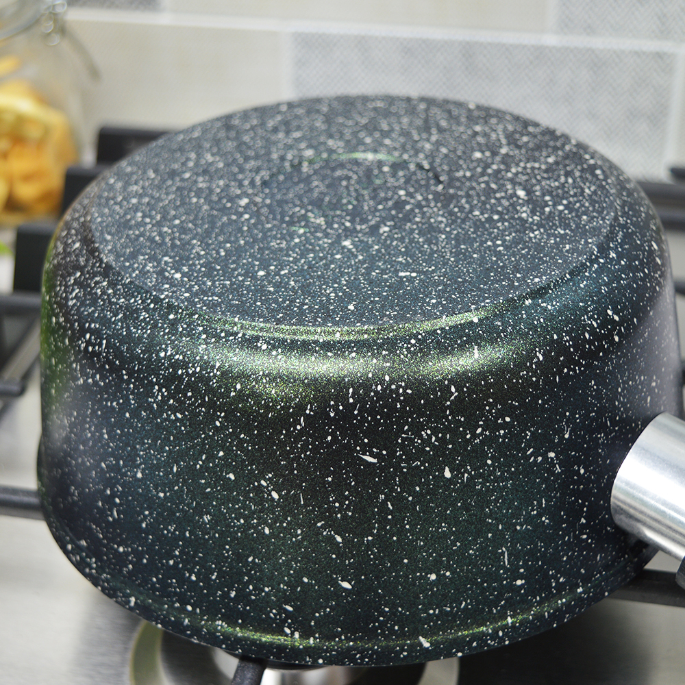 Ковш 1,5л Сияние Green со стеклянной крышкой, кш1811Gr