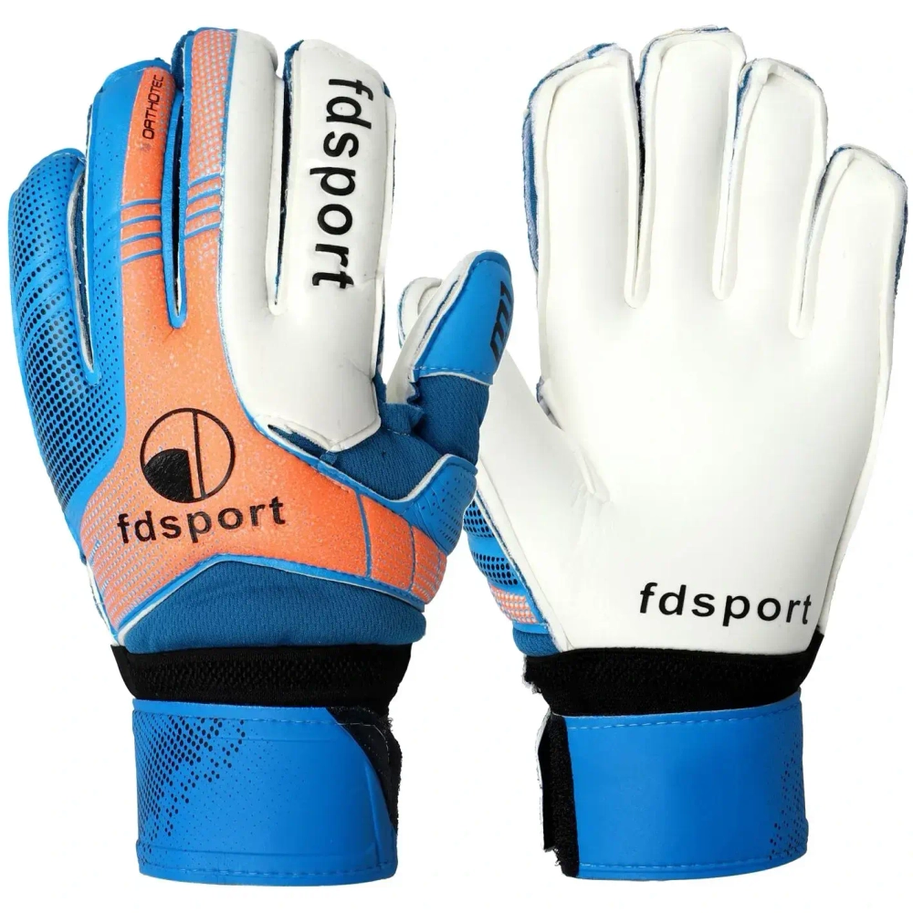 Перчатки вратарские FD-866, размер 6, синий-белый