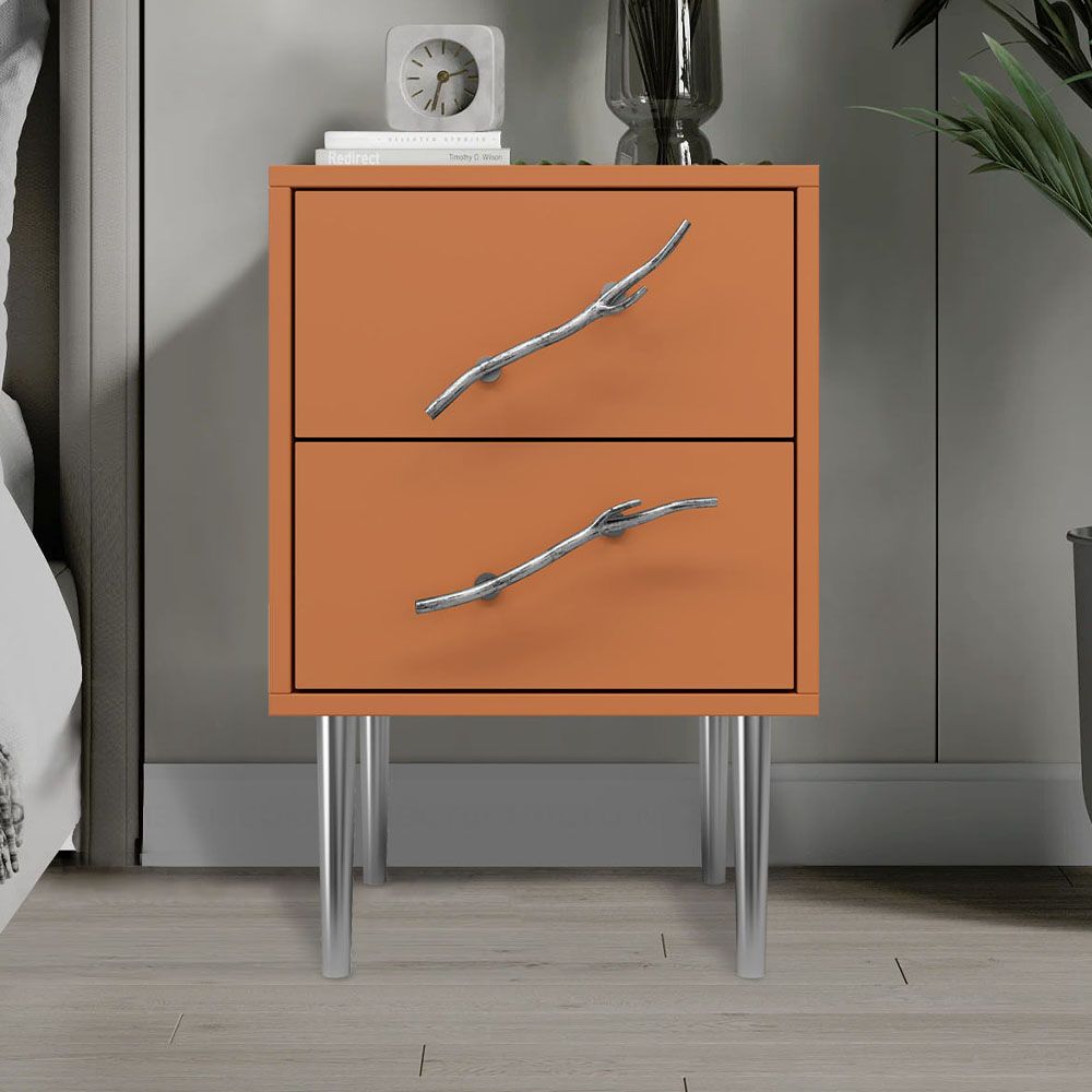 Тумба Арт Колор matte Стайл Сильвер Томленый оранжевый матовый