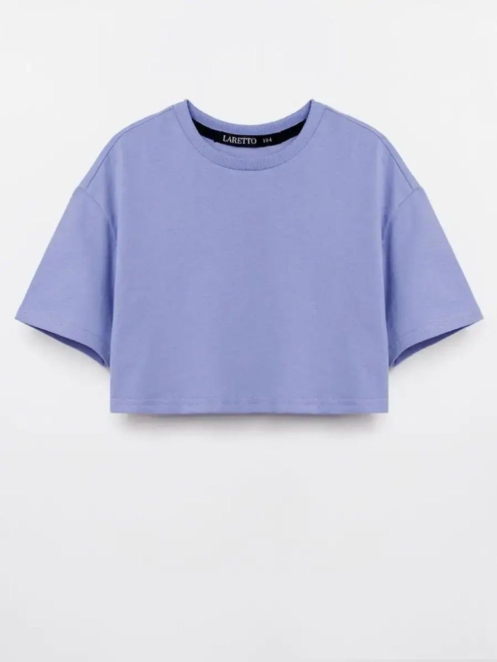 Футболка детская укороченная базовая