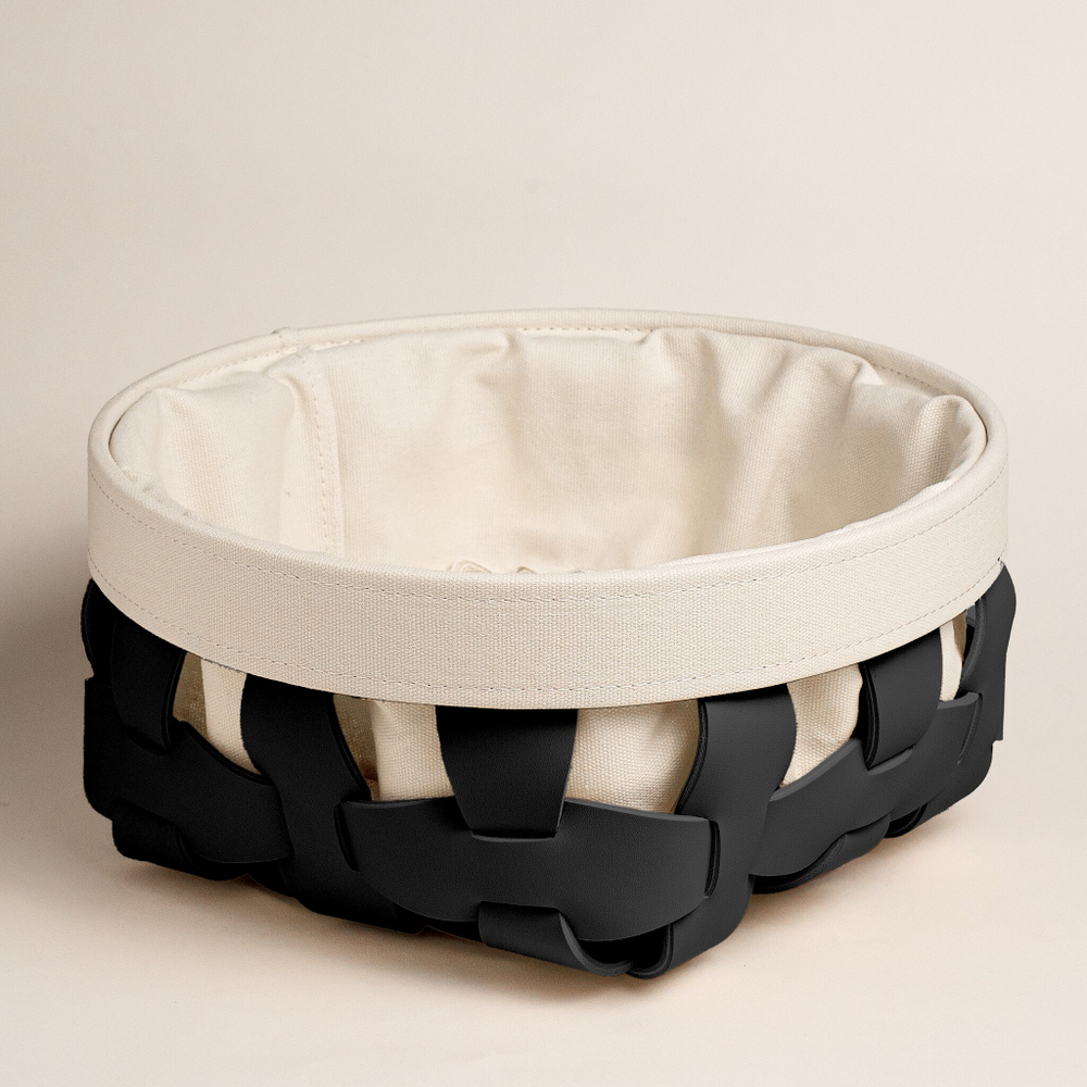 Корзина с чехлом Черная маленькая