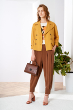 1751 Жакет женский (горчичный)