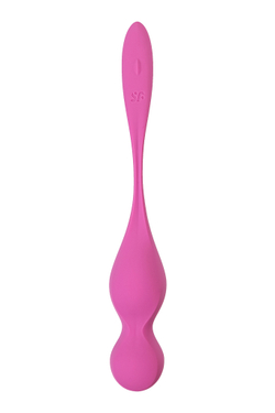 Вагинальные шарики с вибрацией Satisfyer Love Birds 1 Connect App, розовый, 22,2 см