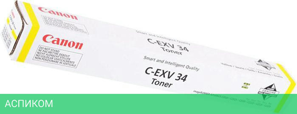 Тонер Canon C-EXV34Y желтый (3785B002)
