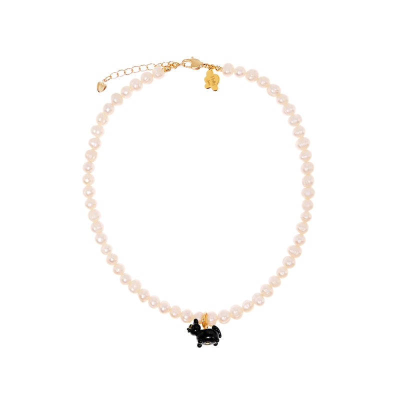 Колье Мой Любимый Пушистик с Жемчугом – Кошка