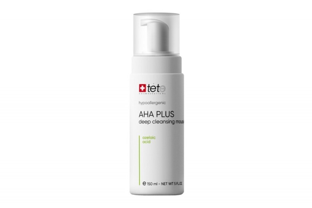 Мусс c комплексом AHA и Азелаиновой кислотой: AHA Plus Deep Cleansing Mousse