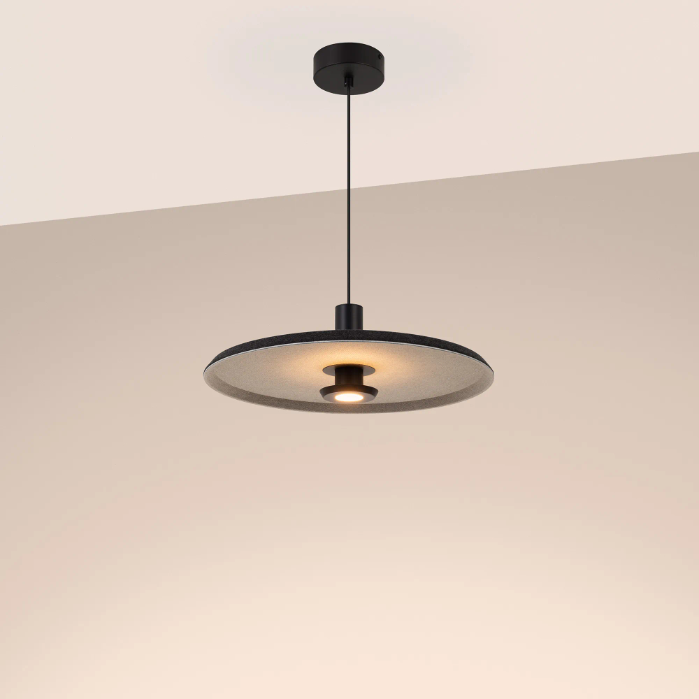 Светильник SP-KOTARO-R450-12W Warm2700 (BK-GR, 36 deg, 230V, TRIAC) (Arlight, IP20 Фетр, 3 года) 057225