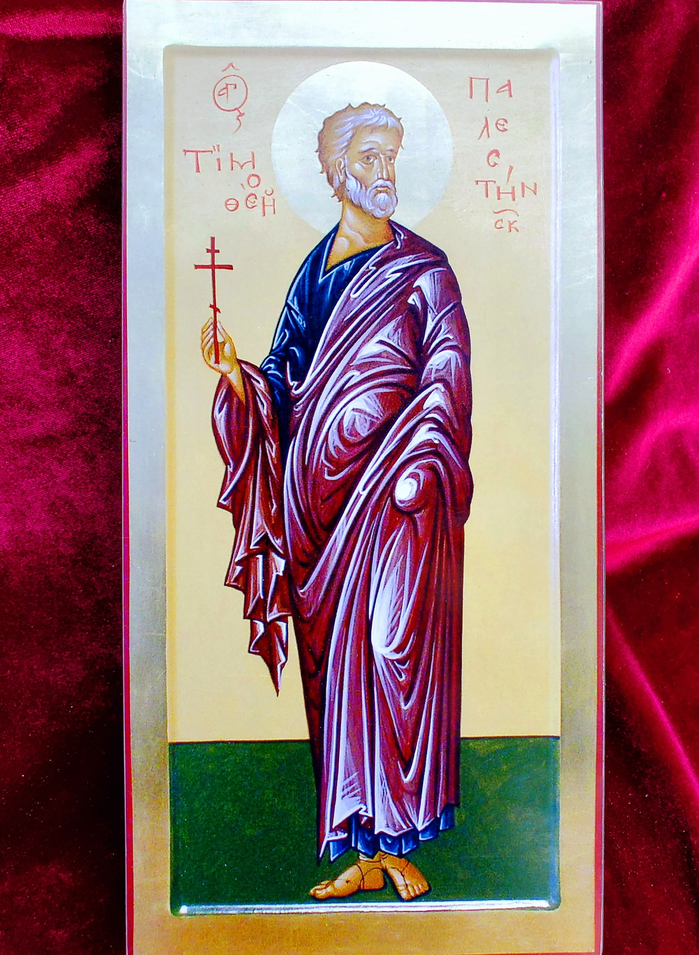 Мерная икона Святой Тимофей икона в рост ребенка