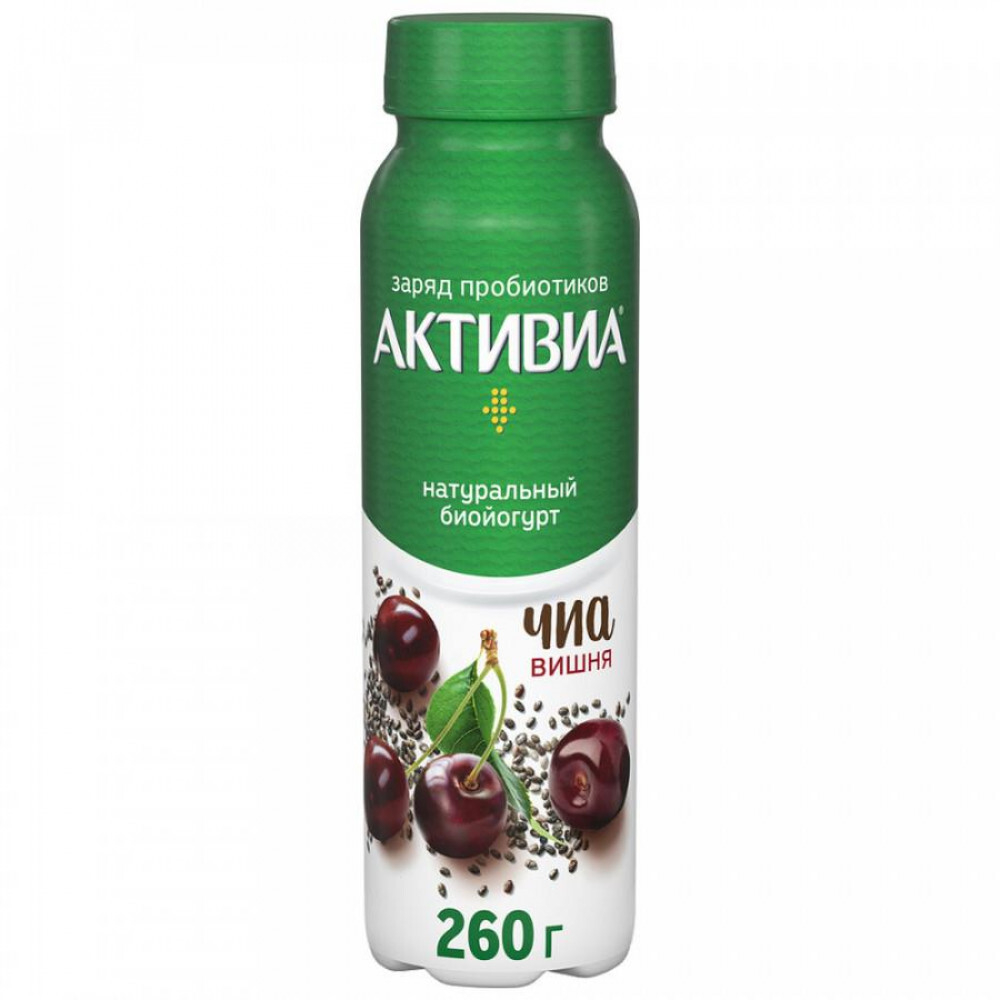 Активиа на Завтрак Творожно-Йогуртная Вишня-Семена Чиа 260гр