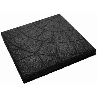 Резиновая плитка «Паутинка» 350х350х30 мм Черная