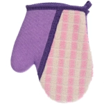 Мочалка - варежка комбинированная «Premium - PALERMO», цвет лавандовый, 24*15см (ZIPпакет)