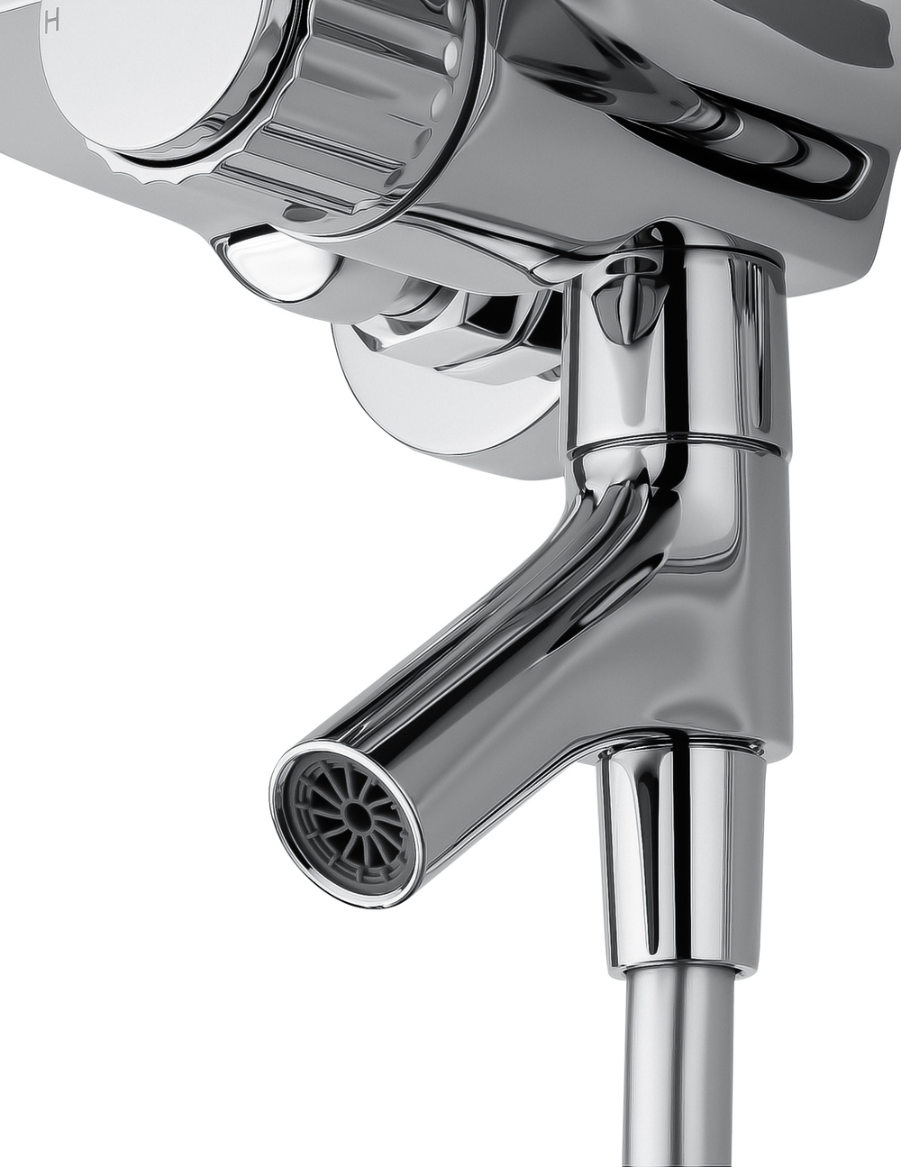 Смеситель для ванны с душем WONZON & WOGHAND CLICK, Хром (WW-FE05L221-CR)