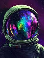 Картина на стену на металле от MetallSubArt "Космос"