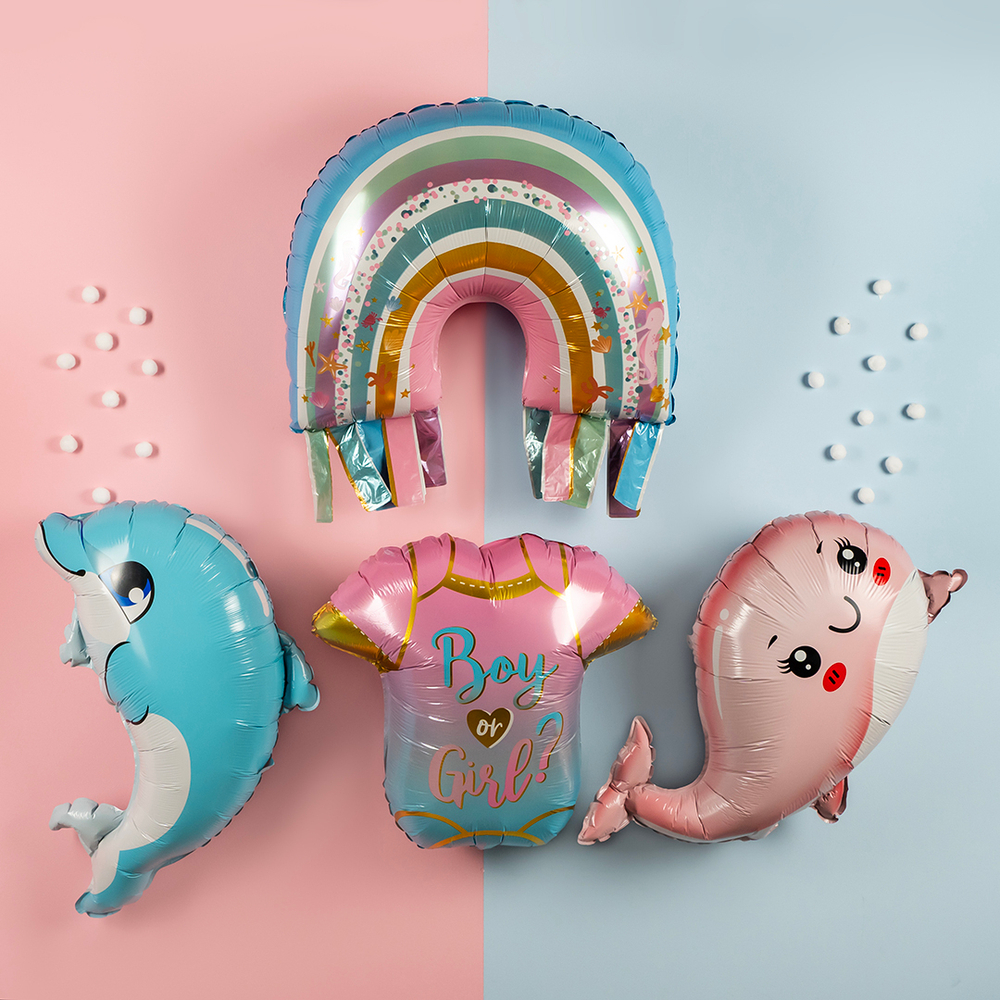 Шар (27""/69 см) Фигура, Радуга для Русалочки, 1 шт. В014