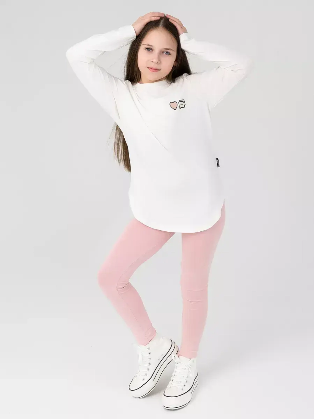 Костюм для девочки лонгслив и с леггинсы