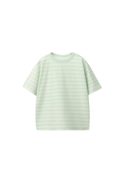 ZARA ФУТБОЛКА В ПОЛОСКУ, СВЕТЛО-ЗЕЛЕНЫЙ