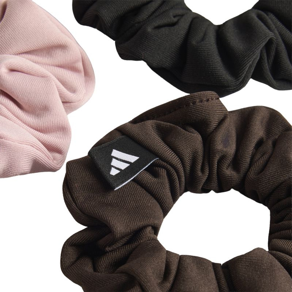Повязка на голову Adidas Scrunchies 3P - aurora coffee/dual lilac/black