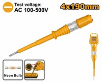 Отвертка индикаторная 4х190мм АС 100-500В INGCO HSDT1908