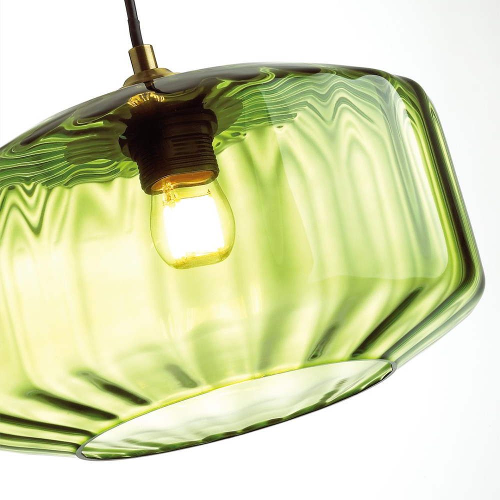 4783/1 PENDANT ODL21 409 зеленый/бронзовый Подвес E27 60W BINGA