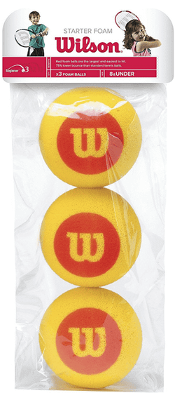Мячи теннисные Wilson Starter Foam (3 мяча в упаковке)