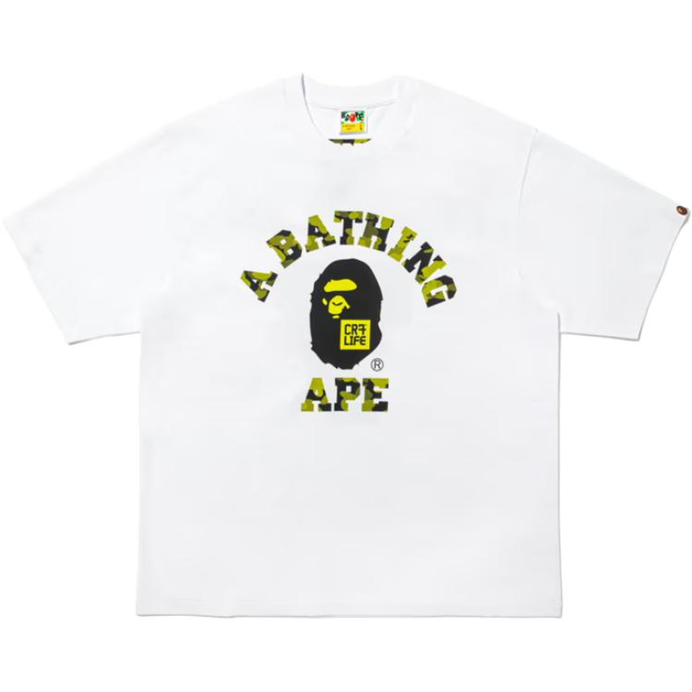 A Bathing Ape Bathing Ape Cr7 Life Футболка Regular Sleeve Bap Ss26 104 белый