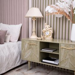 Настольная лампа Колонна Испанская Айвори