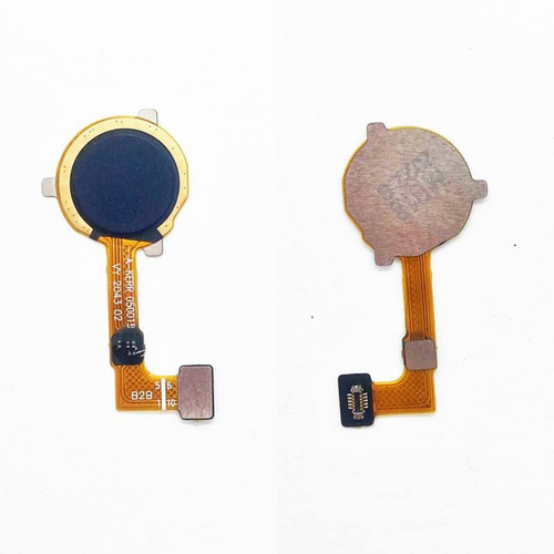 Шлейф для Realme C21 сканер отпечатка пальцев Черный