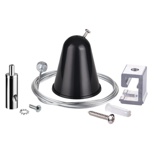 135023 PORT NT19 034 черный Подвесной комплект с тросом 1.5м IP20