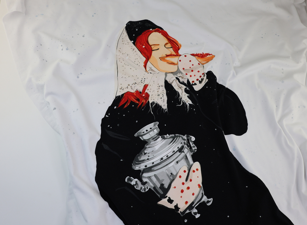 РУССКОЕ ЧАЕПИТИЕ - Кулирка с лайкрой, компакт пенье (ДЖ68 Маша)