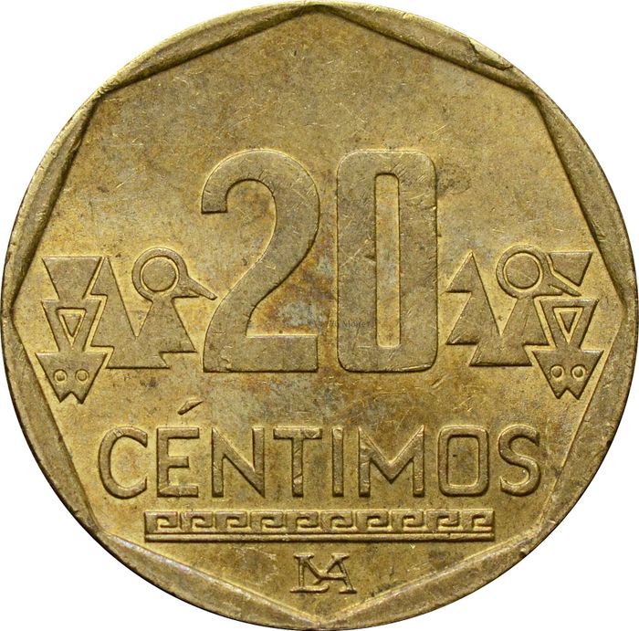 20 сентимо 2001-2024 Перу