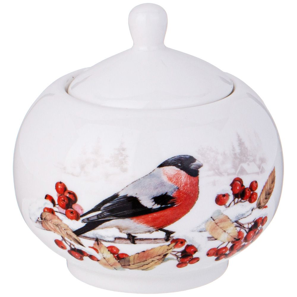 ЧАЙНЫЙ СЕРВИЗ LEFARD "ЛЕСНАЯ СКАЗКА" СНЕГИРИ НА 6 ПЕР. 14 ПР. 930/380/300 МЛ (КОР=2НАБ.)