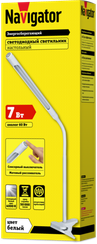 Светильник настольный Navigator NDF-С004 7W 4000K белый прищепка 28506