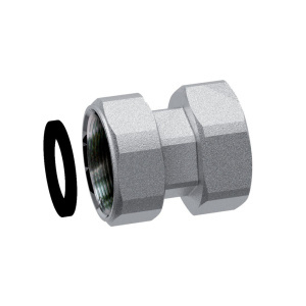 Переходник с накидной гайкой, 1/2"х1/2", ВР-ВР, с EPDM FAR