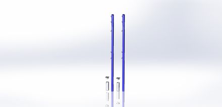 Стойки волейбольные со стаканами Круглые d76