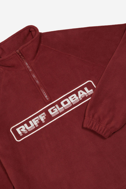 Halfzip RAFF Fleece Jacket BRICK, Бордо