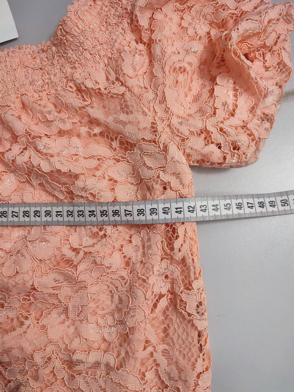 Платье AScool гипюровое персиковое 40 размер, новое