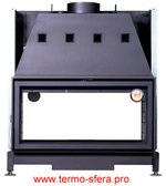 Каминная топка Экокамин ВЕГА 1000 TB туннельная черный шамот