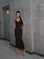 Платье-корсет Greta, Коричневый