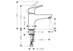 Смеситель hansgrohe Focus E2 для раковины 31931000