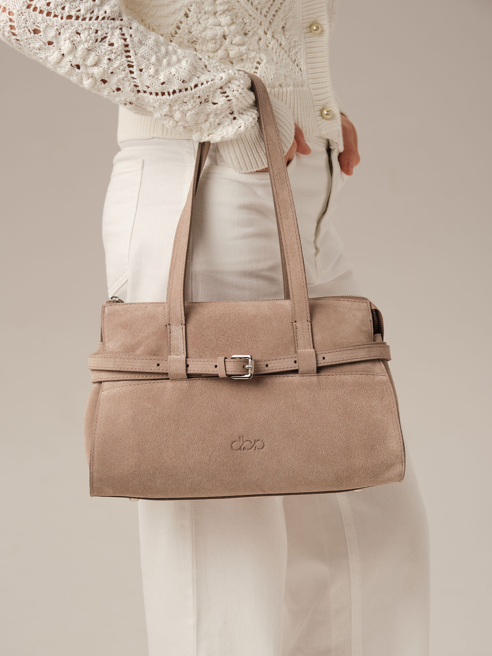 Замшевая сумка DBR Rumi mini 31400 ваниль