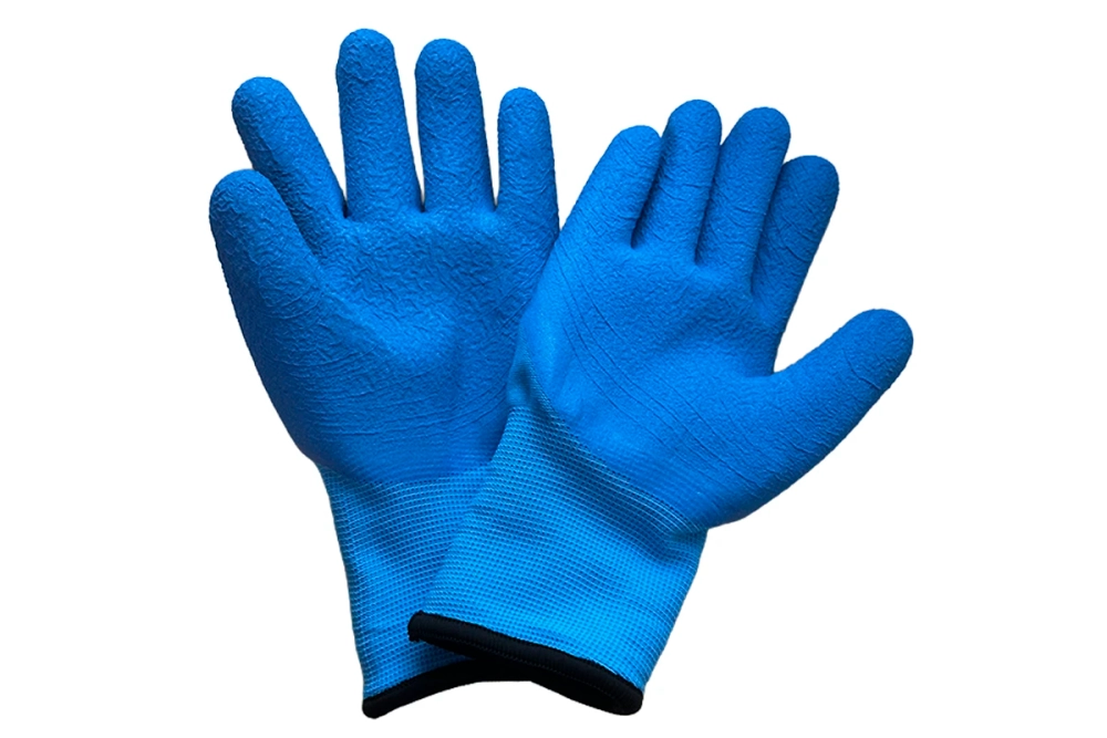 Перчатки рабочие утепленные с вспененным латексным покрытием р10