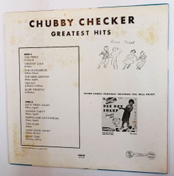 Винтажная виниловая пластинка Chubby Checker Greatest Hits (Japan 1976)