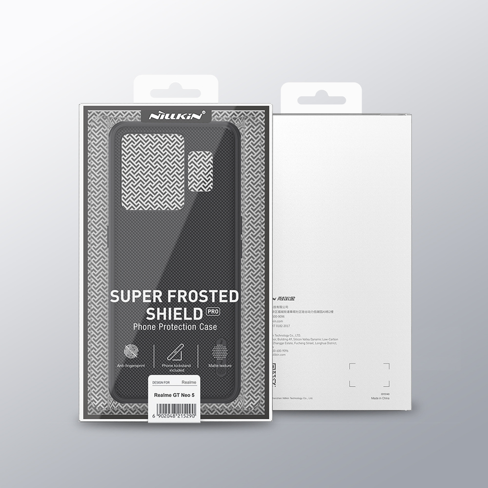 Противоударный чехол от Nillkin для Realme GT Neo 5, серия Super Frosted Shield Pro (усиленная двухкомпонентная структура)