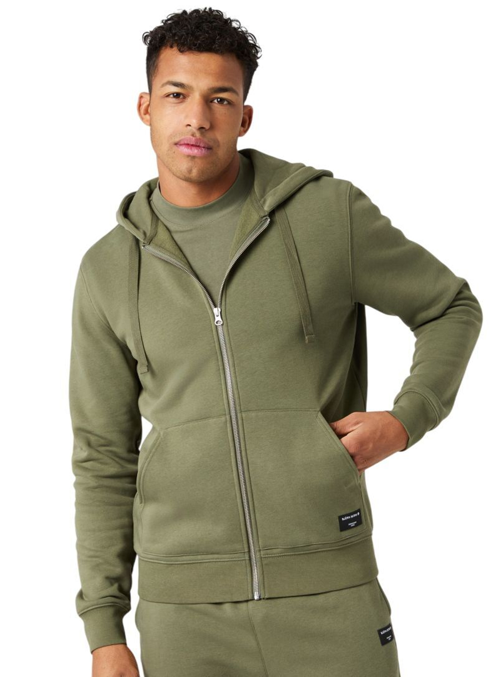 Куртка теннисная Bj_rn Borg Centre Zip - dysty olive