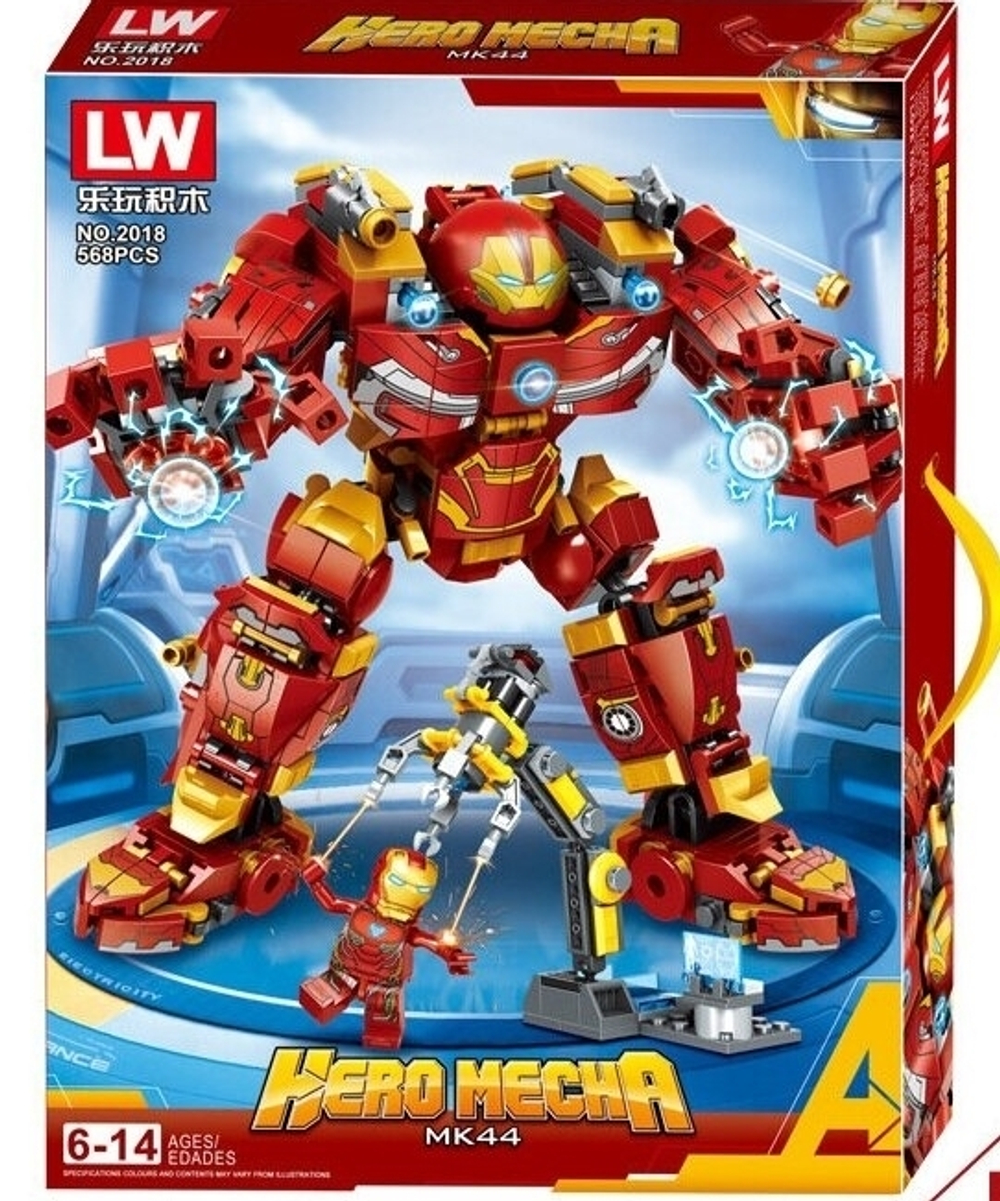 Конструктор LW/Железный человек /Iron Man /2018/568 дет./Совместим с Лего