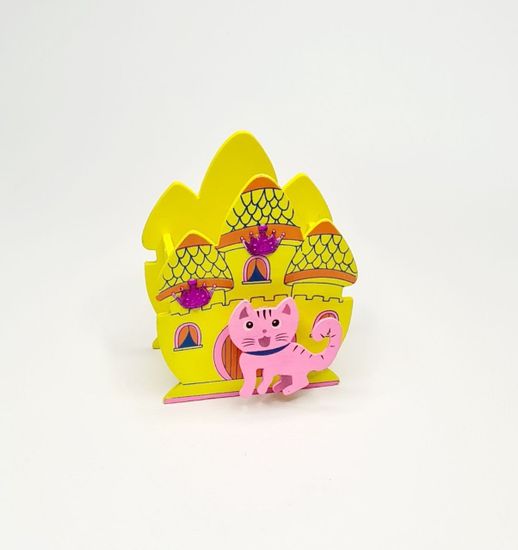 Подставка для ручек из дерева, замок