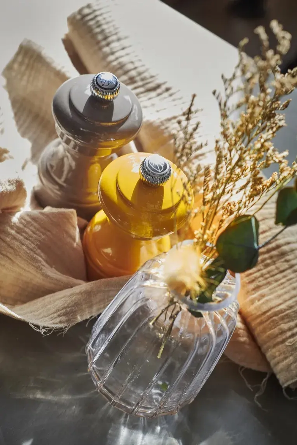 Peugeot Мельница для соли Bistro 10 см серая копченая